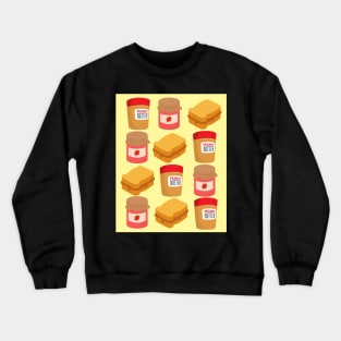 Peanut Butter And Jam Sandwich Patterns Crewneck Sweatshirt